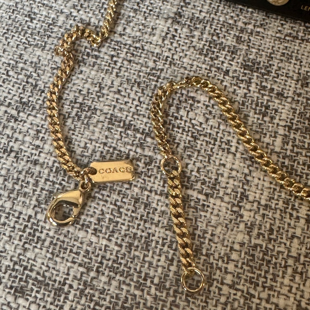 $129 COACH Enamel Necklace - Picture 3 of 4
